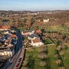 Drone panorama of the church village Oud-Valkenburg in South Limburg by John Kreukniet