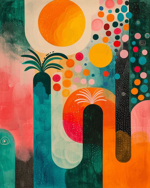 Surprising and colourful, modern and abstract by Studio Allee