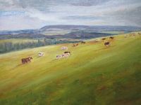 Boheems Landschap. 50x70cm.