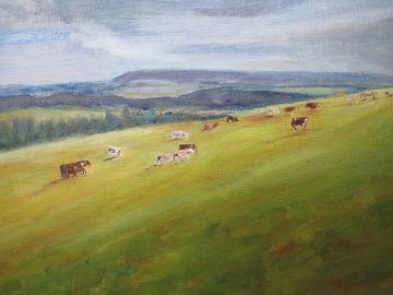 Boheems Landschap. 50x70cm.