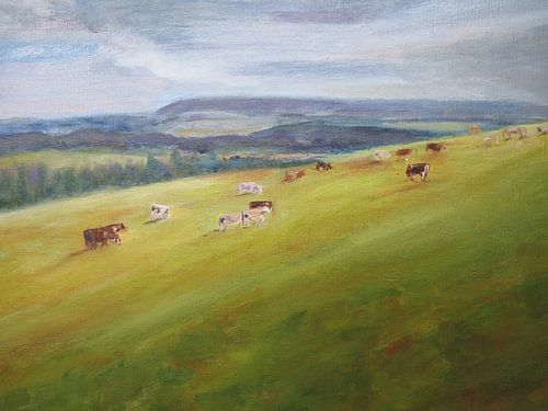 Boheems Landschap. 50x70cm.