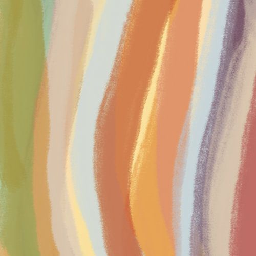 Abstrait moderne. Coups de pinceau en beige, vert, terra, bleu.