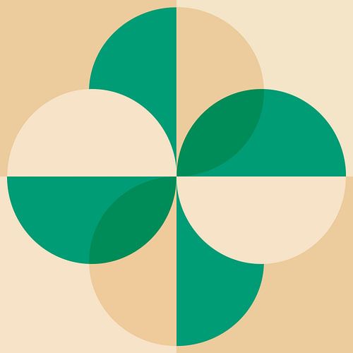 Scandinavische Retro Abstractie