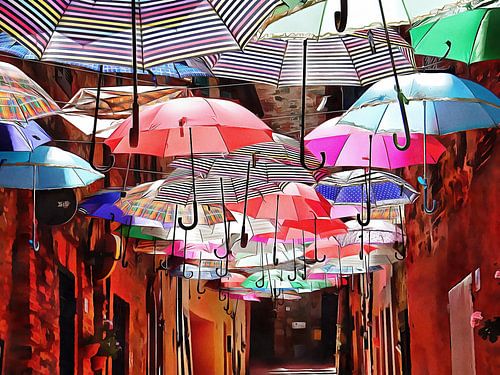 Festa Paraplu's Paciano Umbrië