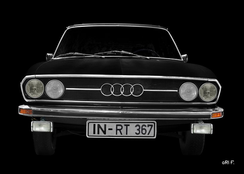 Audi 100 C1 in black von aRi F. Huber