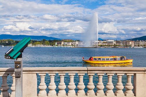 Watertaxi Mouette in Genève aan het meer van Genève