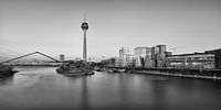 Düsseldorf Medienhafen monochrom