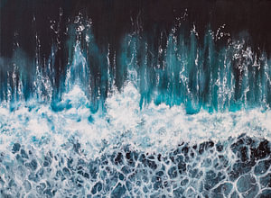 Out of the Blue - gemalter Meerblick