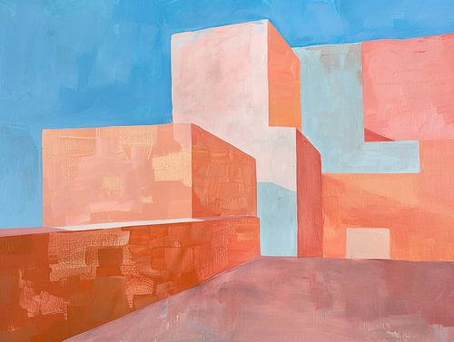 Abstract minimalist painting