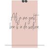 Poster 'zoekt' in alle mogelijke kleuren! van by Tessa