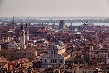 Panorama über die Stadt Venedig von Rob Boon
