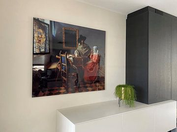 Klantfoto: Johannes Vermeer. Het glas wijn