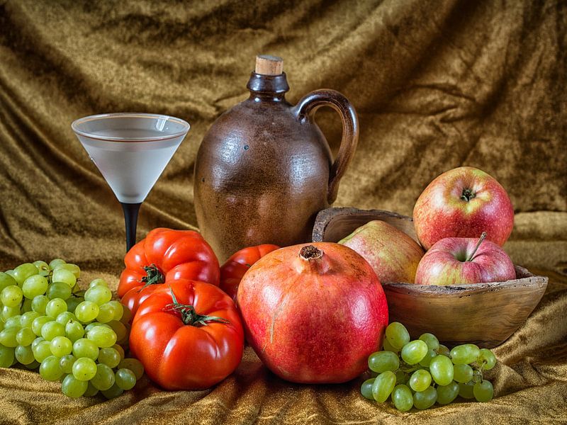 Still life with fruits of nature by Jörg B. Schubert