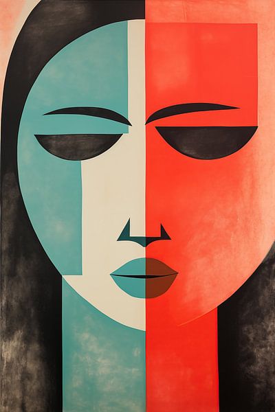 Vrouw abstract van Bert Nijholt
