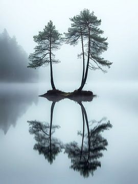 Trees In The Mist by haroulita