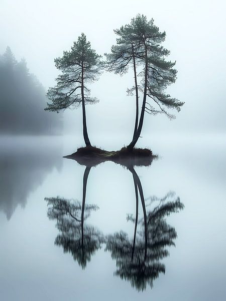Trees In The Mist by haroulita
