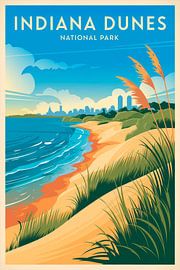Indiana Dunes National Park by Poster Art Shop