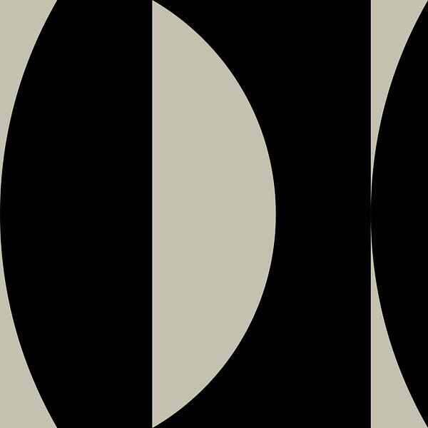 Black Abstract Geometric Shapes no. 6 by Dina Dankers