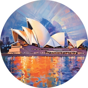 Sydney Opera House blauw/paars