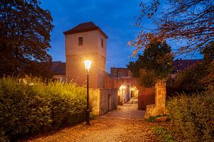 Wenzelsmauer bei Abenddämmerung, Naumburg