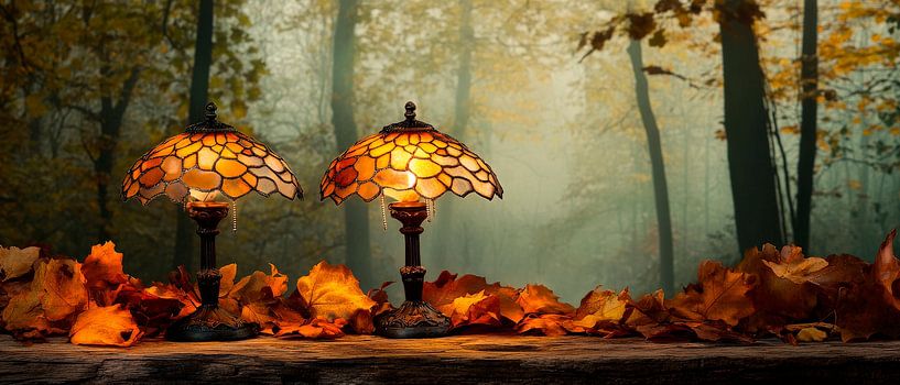 Autumnal lamp atmosphere by Poster Art Shop