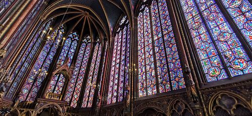 Church with stained glass windows