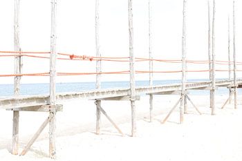 Anlegesteg Wattenmeerfähre Texel-Vlieland  in hother Tonart