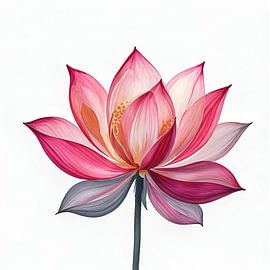 ABSTRACT LOTUS FLOWER by ub cy