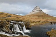 Waterfall near Kirkjufell Mountain, Iceland by Floris Hieselaar thumbnail