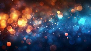 Blauer Hintergrund mit Gold