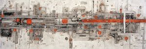 Futuristisches Industrienetzwerk