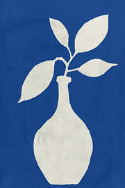 Blaue botanische Vase von cartissi