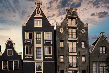 Maisons sur le canal Amsterdam sur PixelPower