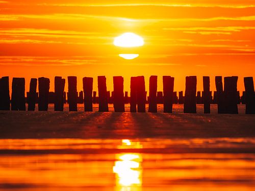 Zonsondergang Zoutelande (horizontaal)