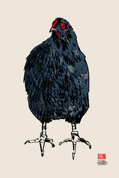 Huhn von Pieter Hogenbirk