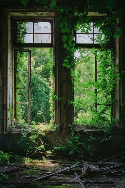 Hidden nature within old walls by Poster Art Shop