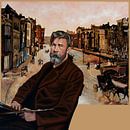 Amsterdam door Breitner Schilderij van Paul Meijering thumbnail