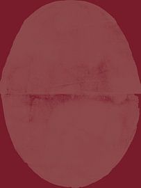 Zacht roze en warm bruin. Aarde. Moderne abstracte kunst. van Dina Dankers