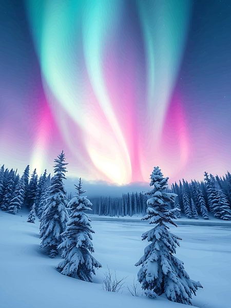 Farbenfrohe Aurora von rendy okta