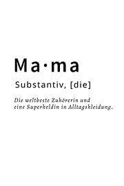 Mama Noun Moederdag Aanwezig op Mama Noun Moederdag van Poster Art Shop