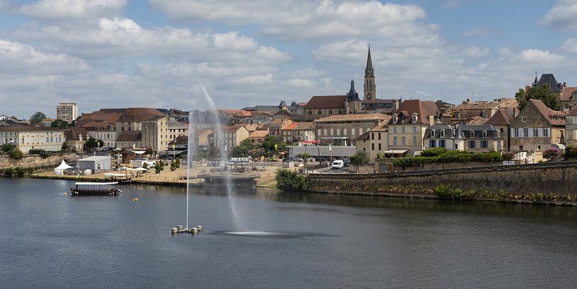Bergerac Panoramablick Stadtbild Frankreich von Imladris Images