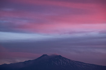 Serene Mount Etna in the Evening Light