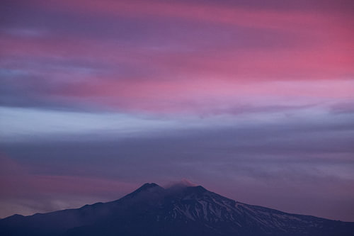 Serene Mount Etna in the Evening Light