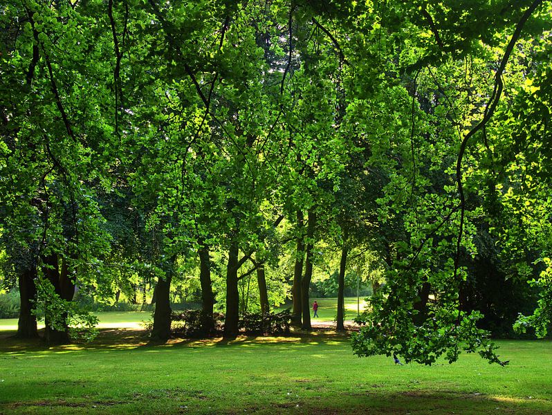 in het park van Edgar Schermaul