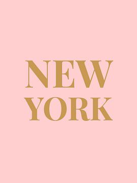 NEW YORK (in roze/goud)