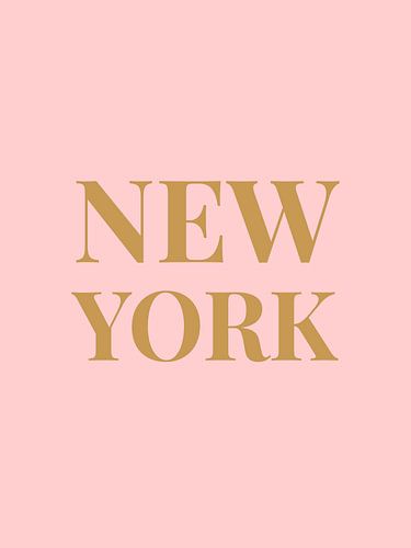 NEW YORK (in roze/goud)