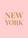 NEW YORK (in roze/goud) van MarcoZoutmanDesign thumbnail