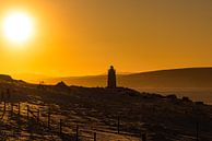 Lighthouse Sunset van Andreas Jansen thumbnail