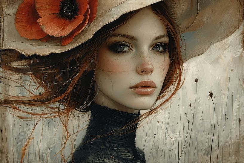 Modern en chic portret, close up van Carla Van Iersel