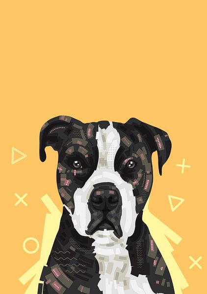 Pop Art Dog Portrait by Vectorheroes